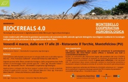 BIOCEREALS 4.0 Tecnologie di precisione e digitalizzazione della filiera per l’agricoltura biologica