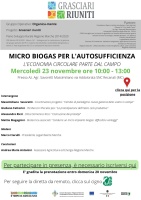 Micro biogas per l'autosufficienza.  L'economia circolare parte in campo