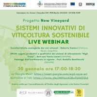 SISTEMI INNOVATIVI DI VITICOLTURA SOSTENIBILE- Webinar