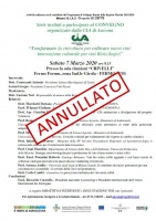 ANNULLATO: Progetto VITINNOVA 